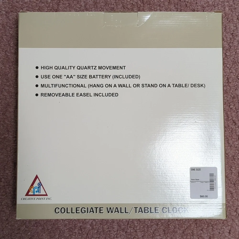 NIB Collegiate PSU Wall Clock